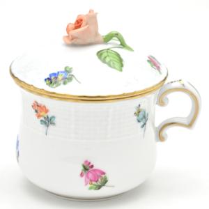 ヘレンド コーヒーポット(S) 忘れな草 薔薇飾り ハンドメイド ヘレンド コーヒーポット(S) 忘れな草 薔薇飾り ハンドメイド