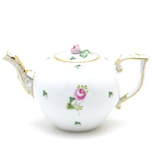 ヘレンド コーヒーポット(S) 忘れな草 薔薇飾り ハンドメイド ヘレンド コーヒーポット(S) 忘れな草 薔薇飾り ハンドメイド