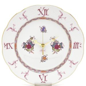 ヘレンド（HEREND） 掛け時計(直径:28.5cm) ロスチャイルドバード(2