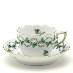 ヘレンド（HEREND） エスプレッソカップ(50cc)＆ソーサー 忘れな草