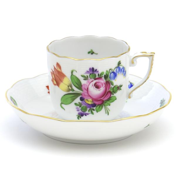 ヘレンド コーヒーカップ チューリップの花束(BT-1) 珈琲碗皿 手描き モカカップ Herend