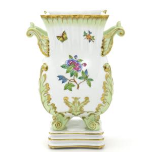 再お値下げ☆Herend ヘレンド ヴィクトリア アンピールフラワーベース 花瓶 ヘレンド 花瓶 ヴィクトリアブーケ装飾バリエーション