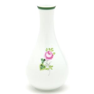 ヘレンド 花瓶 アポニーグリーン 手描き 磁器 花器 花活け ハンガリー ヘレンド 花瓶 アポニーグリーン 手描き 磁器 花器 花活け