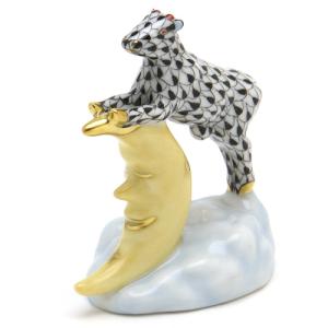 ヘレンド（HEREND） 馬 置物 赤色の鱗模様 手描き 磁器 フィギュリン