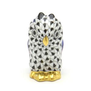 ヘレンド 猫(ミニ) 置物 グルーミングキャット 赤色の鱗模様