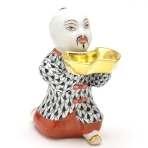 ヘレンド（HEREND） 人形置物 お給仕マンダリン(S)(高さ:7cm) フォ