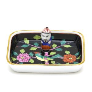 ヘレンド（HEREND） 掛け時計(直径:28.5cm) ロスチャイルドバード(2