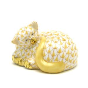 ヘレンド（HEREND） 馬 置物 赤色の鱗模様 手描き 磁器 フィギュリン