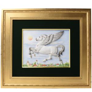 ヘレンド（HEREND） 陶板画(高さ:30cm,幅:20cm) ヴィクトリア(08109