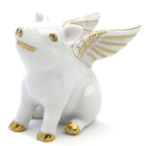 ヘレンド ドルフィン(Big) 幸福を運ぶ神話の中の架空の魚 置物