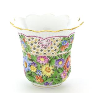 ヘレンド 花瓶 アポニーグリーン 手描き 磁器 花器 花活け ハンガリー ヘレンド 花瓶 アポニーグリーン 手描き 磁器製 花活け 飾り壺