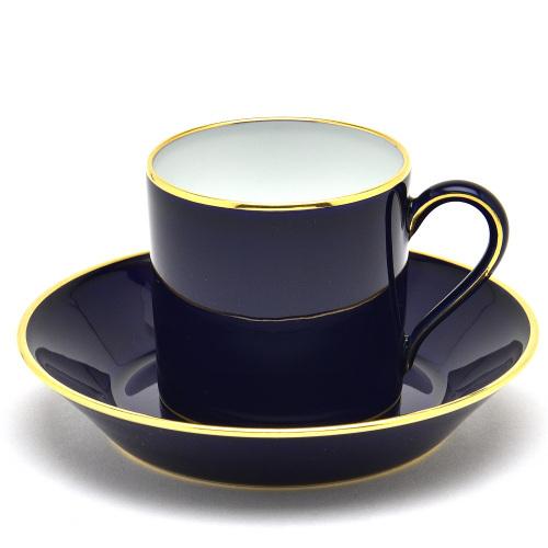 セーブル(Sevres) デミタスコーヒーカップ(80cc)＆ソーサー リトロン セーブルブルー(2...