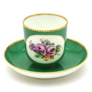 セーブル(Sevres) デミタスコーヒーカップ(80cc)＆ソーサー リトロン