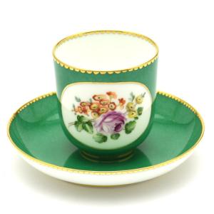 セーブル(Sevres) デミタスコーヒーカップ(80cc)＆ソーサー リトロン