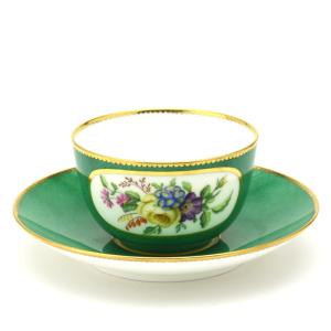 セーブル(Sevres) デミタスコーヒーカップ(80cc)＆ソーサー リトロン