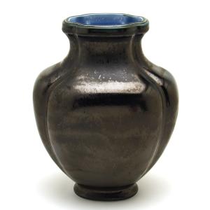 大堀相馬焼 松永窯 耳付き花瓶(大) 陶器 焼き物 ギフト プレゼントに