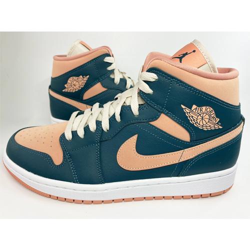 23.5cm BQ6472-308 WMNS AIR JORDAN 1 MID Dark Teal ...