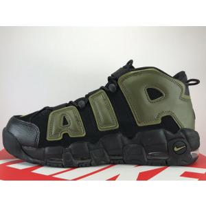 27cm DH8011-001 NIKE AIR MORE UPTEMPO 96 Black and Rough Green ナイキ エア モア アップテンポ モアテン ブラック ラフ グリーン｜heretic