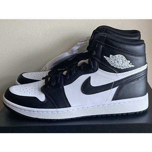 28.5cm DQ0660-101 AIR JORDAN 1 HIGH GOLF Black Whi...