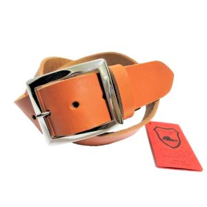 栃木レザー エンドオンリー スタッズベルト 赤 レッドスポッツ 日本製