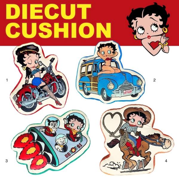 BETTY BOOP ベティブープ ダイカット クッション アメリカキャラクター 可愛いクッション ...