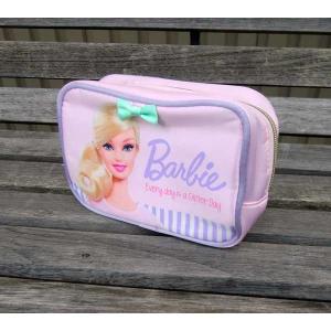 Barbie バービー コスメポーチ ライトピンク コスメケース 化粧ポーチ メイクポーチ 小物入れ アメリカキャラクター レディース 生活雑貨