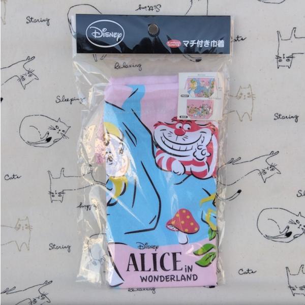 レターパックプラス対応 ディズニー 不思議の国のアリス マチ付き巾着 ランチ巾着 弁当袋 ランチ袋 ...