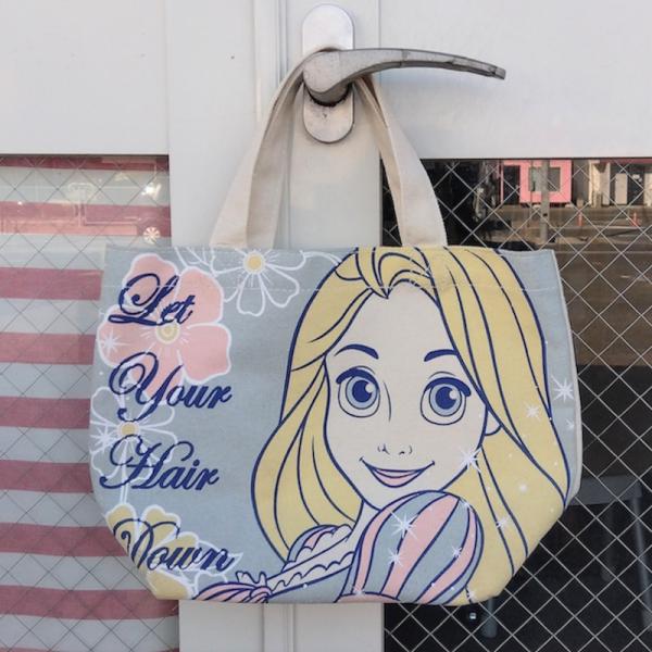 レターパックプラス対応 ディズニー プリンセス ラプンツェル マチ付き コットンバッグ アメリカキャ...