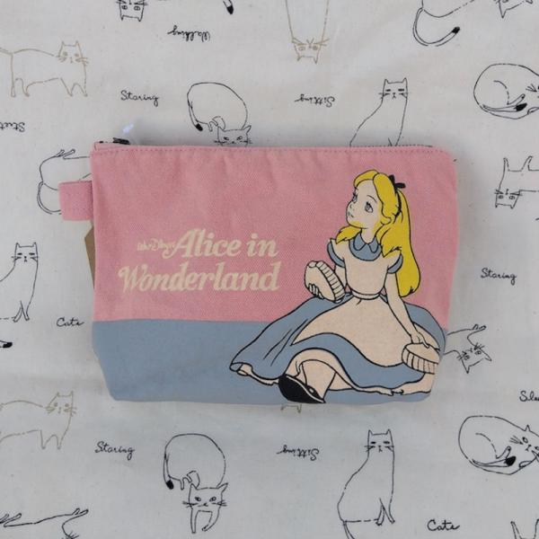 レターパックプラス対応 不思議の国のアリス オールドカラーポーチ コスメポーチ 化粧ポーチ ペンケー...