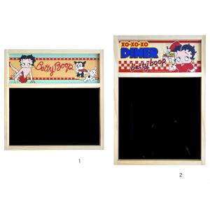 BETTY BOOP ベティブープ ウッド ブラックボード 水性マーカーで書いて消せる マグネットボ...