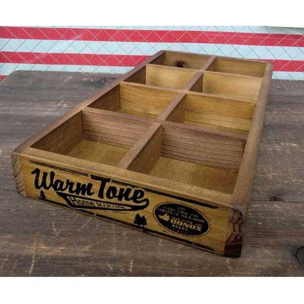 DALTON ダルトン 8partition wooden box 8仕切り木製ボックス 木箱 小物...
