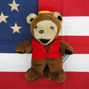 くまぬいぐるみ ダルメシアン柄×レッドカラータイ グレイトフル