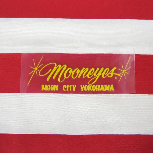 レターパックプラス対応 MOONEYES MOON City YOKOHAMA 抜きデカール イエロ...