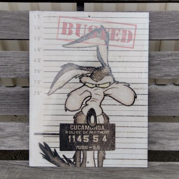 レターパックプラス対応 ルーニーチューンズ コヨーテ メタルサイン COYOTE ティンサイン アメ...