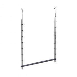 Belca(ベルカ) クローゼット吊り下げハンガー 伸縮タイプ ブラック CH-EX 