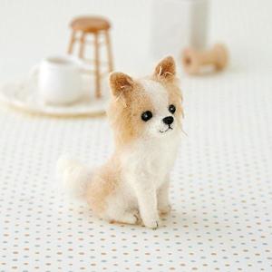 羊毛フェルトキット チワワ ロングコート 羊毛フェルト犬キット イヌ フェルト羊毛 手芸の山久ヤフー店 通販 Yahoo ショッピング