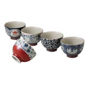 31840　古染絵変り　汁碗揃 キャンセル返品不可 【出荷グループ A】他の商品と同梱制限有