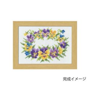 刺繍 12ヶ月の花フレーム マリー カトリーヌコレクション 3月 パンジー クロスステッチ キット オリムパス フレーム付 手芸材料の通販シュゲールyahoo 店 通販 Yahoo ショッピング