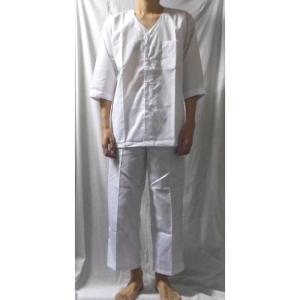 ダボシャツ上下セット（半ズボン・半また引き）祭り着 祭り服 白 黒