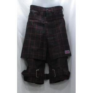 パンク ボンテージパンツ チェック柄 黒xグレイ Sサイズ M パンク ボンテージパンツ チェック柄 黒xグレイ Sサイズ M
