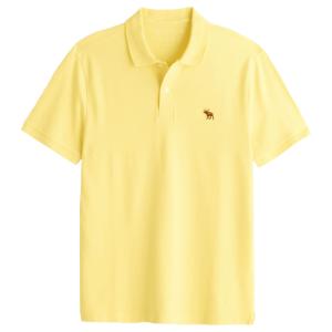 【並行輸入品】【メール便送料無料】アバクロンビー&フィッチ メンズ ポロシャツ ( 半袖 ) Abercrombie&Fitch Signature Icon Polo (イエロー)｜herobox