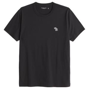 【並行輸入品】【メール便送料無料】アバクロンビー&フィッチ メンズ Ｔシャツ ( 半袖 ) Abercrombie&Fitch Elevated Icon Tee (ブラック)｜ヒーローボックス