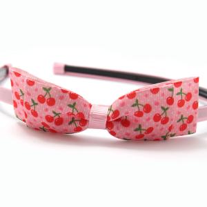 カチューシャ ピンク さくらんぼ グログラン リ...の商品画像