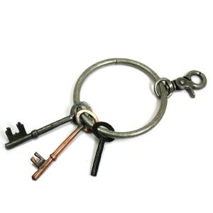 キーリング キーホルダー 鍵 アンティークシルバー M-K0...