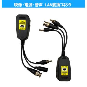 防犯カメラ 映像 電源 ワンケーブルユニット AHD CVI 同軸ケーブル