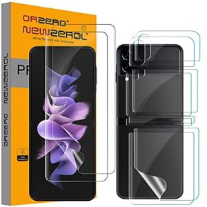 Newzerol 2セット総計10枚 For Galaxy Z Flip3 フィルム全面保護・気泡消失・透過率99%・指紋防止・自動吸着 液