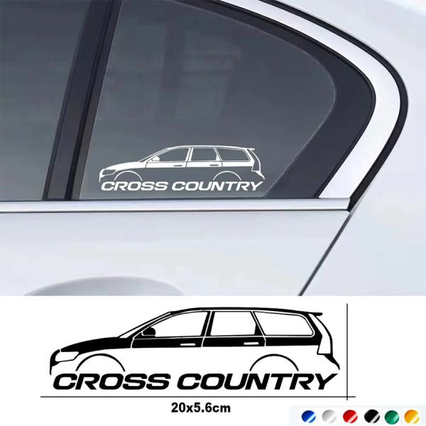 Volvo Cross Country ステッカー ２枚 ボルボ ウィンドウ デカール 反射 PVC...