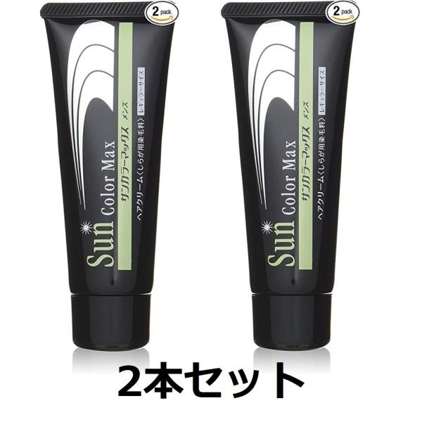白髪染め サンカラーマックス ブラック 75g×2本セット 75g クリーム 主に男性用 髪や頭皮に...