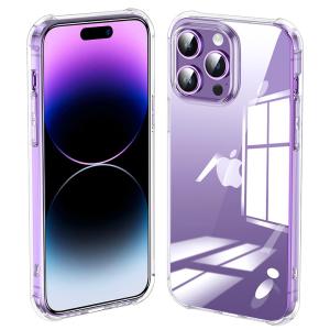 iPhone14Proケース　一体形カメラレンズ部分保護　エアクッション　エアバッグ　透明　ソフト　耐衝撃　スマホカバー　クリア