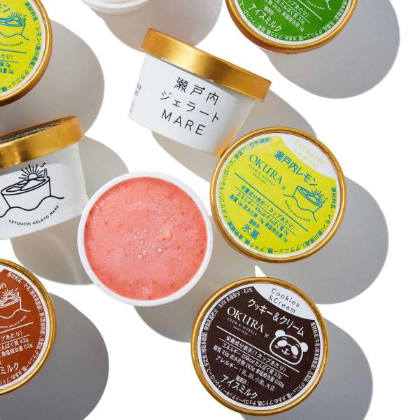 6種12個セット 世界最高の職人監修！瀬戸内ジェラートMAREの贅沢ジェラート詰め合わせ 送料無料 ...